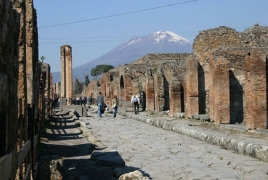 Romans melted iron to repair streets before Vesuvius erupted