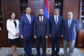 Parliament speaker meets members of Armenian organizations in D.C.