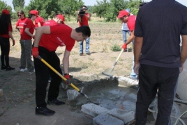 VivaCell-MTS, Fuller Center building house from scratch in rural Armenia