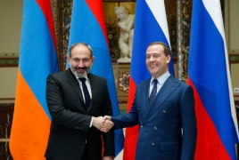 Armenian, Russia PM hold meeting in Kyrgyzstan