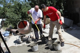 VivaCell-MTS, Fuller Center help family in Gyumri build their home
