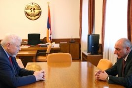 Artsakh President meets OSCE envoy in Stepanakert