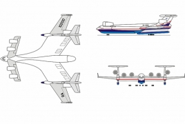 Amphibious aircraft with 1,000 tonnes takeoff weight in the works