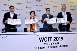 New souvenir sheet celebrates WCIT2019 in Yerevan