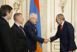 Armenia PM, OSCE envoys talk Karabakh settlement in Yerevan