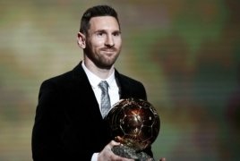 Lionel Messi awarded record sixth Ballon d’Or