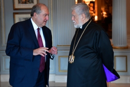 Armenia President, Cilicia Catholicos discuss situation in Lebanon