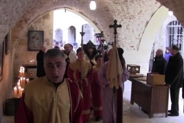 В восстановленном армянском храме Алеппо впервые за 7 лет провели мессу