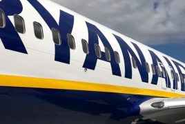 Ryanair-ը մարտի 13-ից կդադարեցնի դեպի Իտալիա և այդ երկրից բոլոր չվերթերը