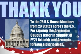 75 U.S. Representatives urge Congress to save Artsakh aid