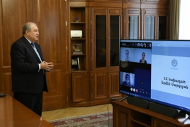 Armenia President delivers online lectures amid coronavirus crisis