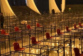 Armenia transforms massive concert hall into makeshift hospital (photo)