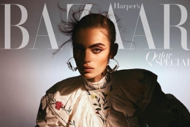 Армянка появилась на обложке Harper's Bazaar