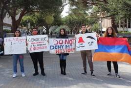 Կալիֆոռնիայի ուսանողների լուռ բողոքի ցույցը՝ Հայոց ցեղասպանության հերքման դեմ