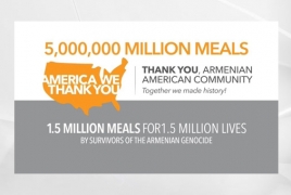 U.S. Armenians donate 5m meals to families impacted by Covid-19