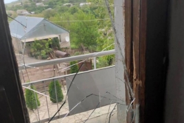 Azerbaijani troops fire on Armenian village, damage houses