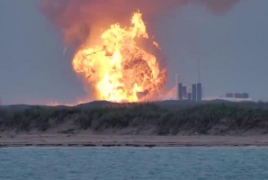 Прототип корабля SpaceX взорвался при испытании