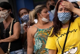 Brazil sets record with 1,349 daily coronavirus deaths