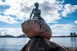 В Копенгагене повредили памятник Русалочке
