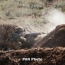 Armenian troops destroy Azerbaijani tank, firing positions