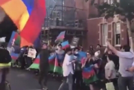 Azerbaijani demonstrators attack Armenians in London