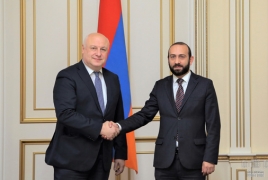 Armenia parliament speaker briefs OSCE PA chief on border escalation