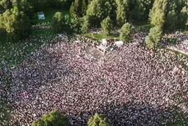 Մինսկում մոտ 63,000 մարդ է մասնակցել Տիխանովսկայայի հանրահավաքին