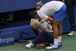 Djokovic kicked out of U.S. Open after hitting line judge with ball