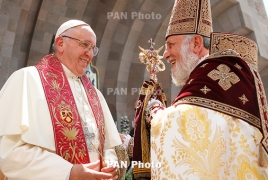 Armenian Catholicos to meet Pope Francis at Vatican