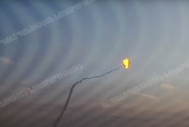 Опубликовано видео уничтожения азербайджанского вертолета