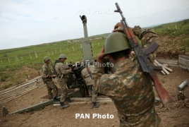 Karabakh army thwarts new Azeri attack, destroys 9 armored vehicles