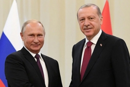Путин в беседе с Эрдоганом выразил обеспокоенность участием боевиков в боях в Карабахе
