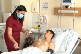Condition of Armenian boy injured in Azeri drone attack stabilizing