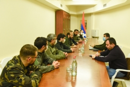 Karabakh President updates Armenian lawmakers on latest battles