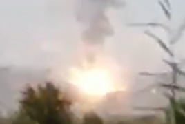 Опубликовано видео уничтожения азербайджанской ТОС-1