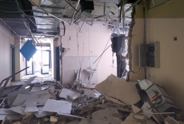 Photos: Stepanakert maternity hospital damaged in Azerbaijan's attack