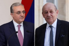 Главы МИД Армении и Франции: Нужно установить стабильное перемирие в Карабахе с механизмами контроля