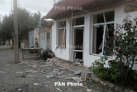Karabakh towns shelled by Azerbaijan again overnight