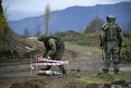 Russian peacekeeper, Karabakh emergency workers injured in mine explosion