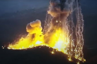 Satellite image shows damage of Azeri phosphorus use in Karabakh ...