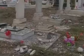 Armenian cemetery desecrated after falling into Azerbaijan's hands