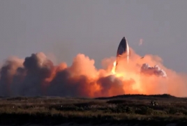 Прототип корабля для полета на Марс от SpaceX взорвался при посадке