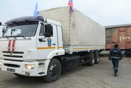 Из РФ в Карабах прибыли 7 грузовиков с гумпомощью
