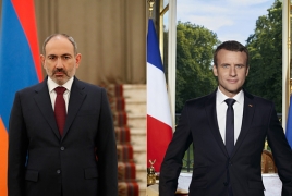 Pashinyan, Macron discuss Armenia-France ties, Karabakh war aftermath