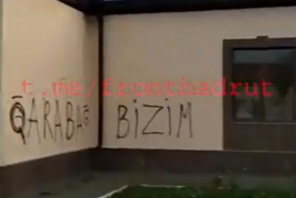 Azeri troops vandalize school after taking control of Karabakh village