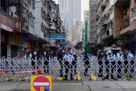Hong Kong declares first lockdown amid mounting cases