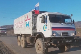 ՌԴ ՊՆ․ Մոտ 180 տ հումանիտար բեռ է տեղափոխվել Քարվաճառի շրջան, ուղեկցել են խաղաղապահները