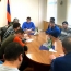 Karabakh President meets displaced civilians in Yerevan