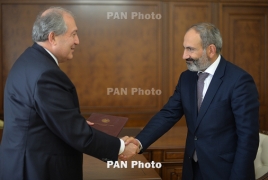 Armenia President meeting Prime Minister on March 13