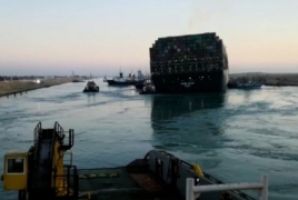 Official: Ever Given ship mostly freed in the Suez Canal